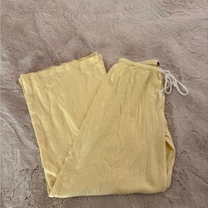Brandy Melville Light Yellow Lounge Pants